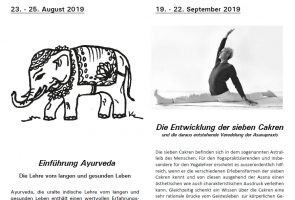 Yoga University Villeret-Screenshot Programm2019